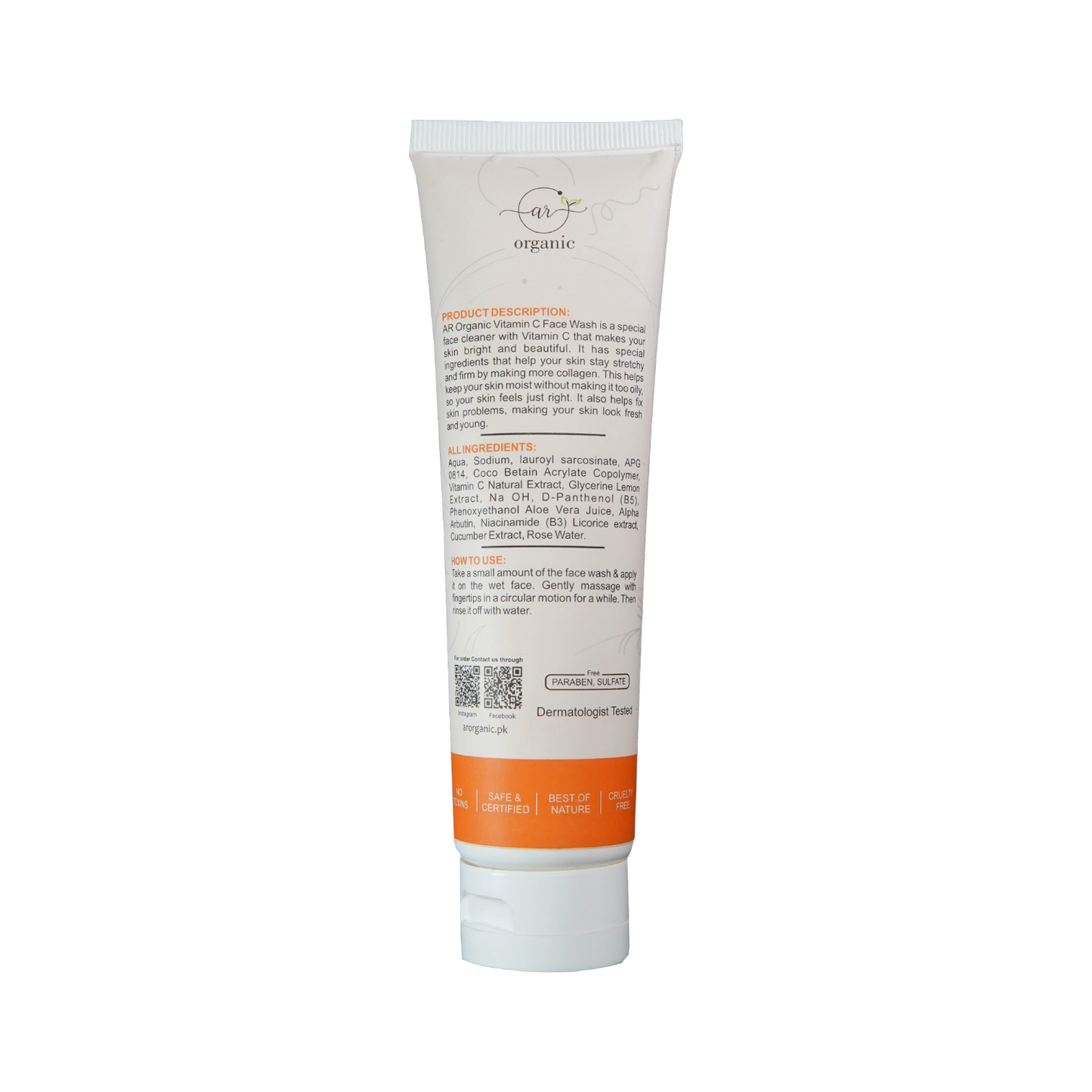 Brightening Face Wash - Ar Organic